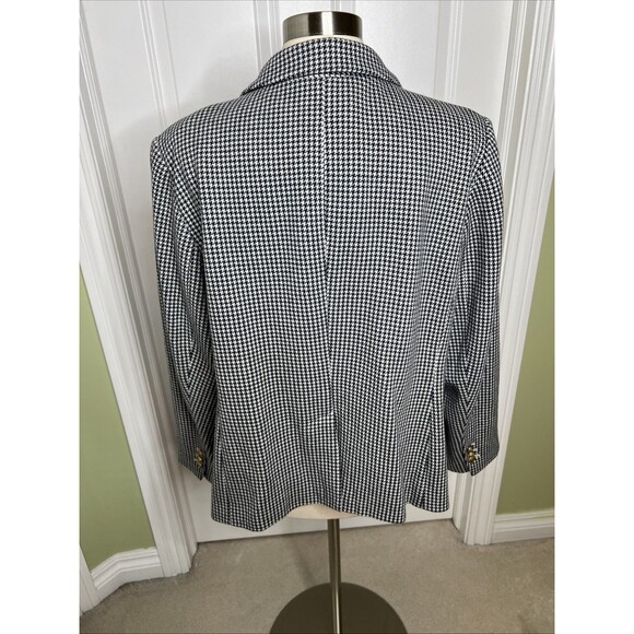 Talbots Woman Petite Aberdeen Blazer Jacket 22WP Houndstooth Career Work Wear - Picture 9 of 15